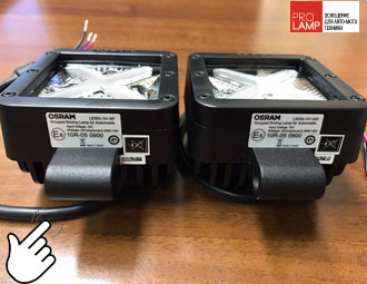 Маркировка Osram на светодиодных фарах LEDDL101-SP и LEDDL101-WD