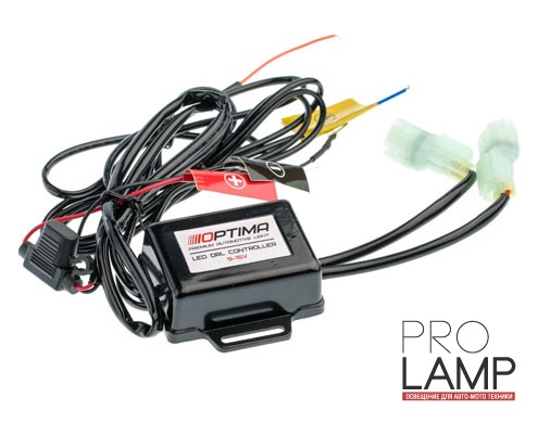 Дневные ходовые огни Universal Glide Black (DRL): Optima Premium DRL Universal Glide Black 3