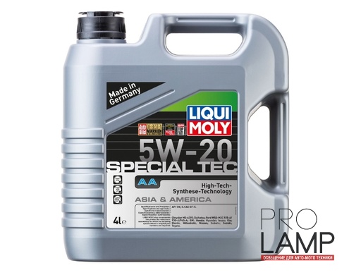 LIQUI MOLY Special Tec AA 5W-20 — НС-синтетическое моторное масло 4 л.: motornoe maslo liqui moly special tec aa 5w 20