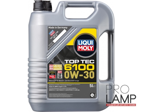 LIQUI MOLY Top Tec 6100 0W-30 — НС-синтетическое моторное масло 5 л.: liqui moly top tec 6100 0w 30 5 l 1