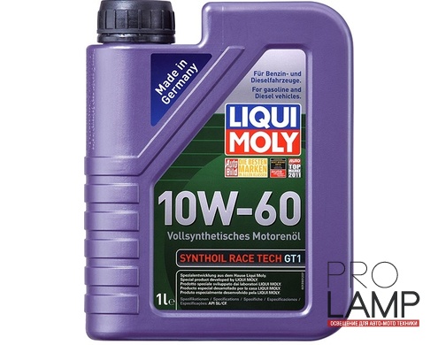 LIQUI MOLY Synthoil Race Tech GT1 10W-60 — Синтетическое моторное масло 1 л.: motornoe maslo liqui moly synthoil race