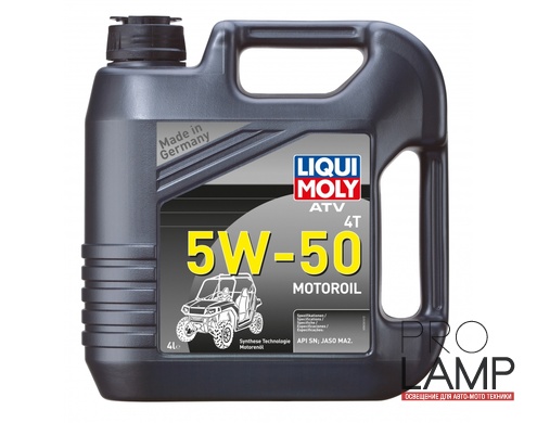 LIQUI MOLY ATV 4T Motoroil 5W-50 — НС-синтетическое моторное масло для 4-тактных квадроциклов 4 л.: liqui moly atv 4t