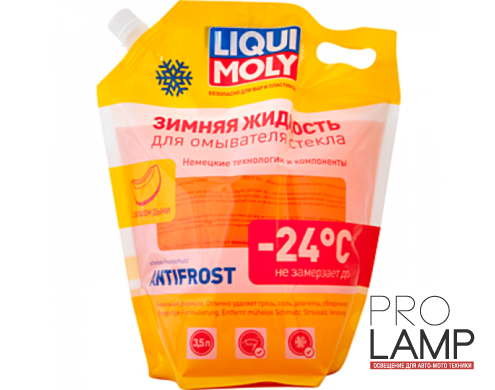 LIQUI MOLY ANTIFROST Scheibenfrostschutz Зимняя жидкость для омывателя стекла -24 (дой-пак) 3,5л: 02009 500x500
