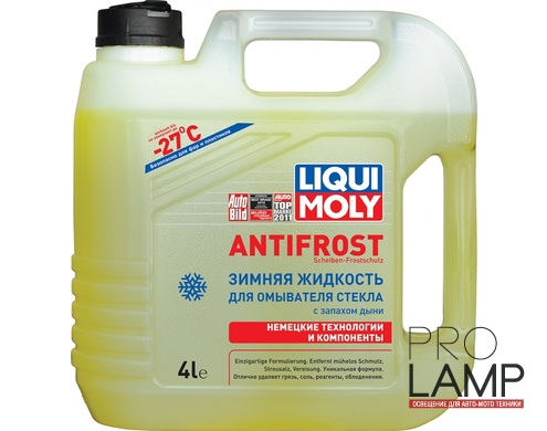 LIQUI MOLY ANTIFROST Scheiben-Frostschutz -27 С — Зимняя жидкость для омывателя стекла 4 л.: liqui moly antifrost