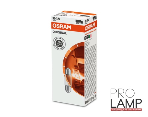Галогеновые лампы Osram Original Line 24V, 3Вт, 28мм - 6430