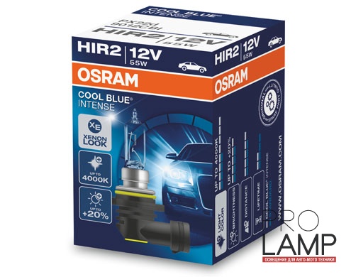Галогеновые лампы Osram Cool Blue Intense HIR2 - 9012CBI