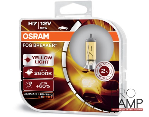 Галогеновые лампы Osram Fog Breaker H7 - 62210FBR-HCB